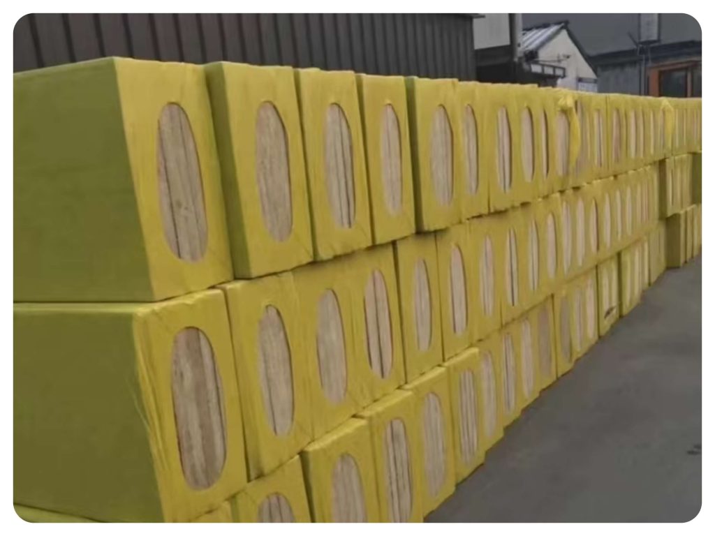 warehouse of Rockwool insulation for exterior walls